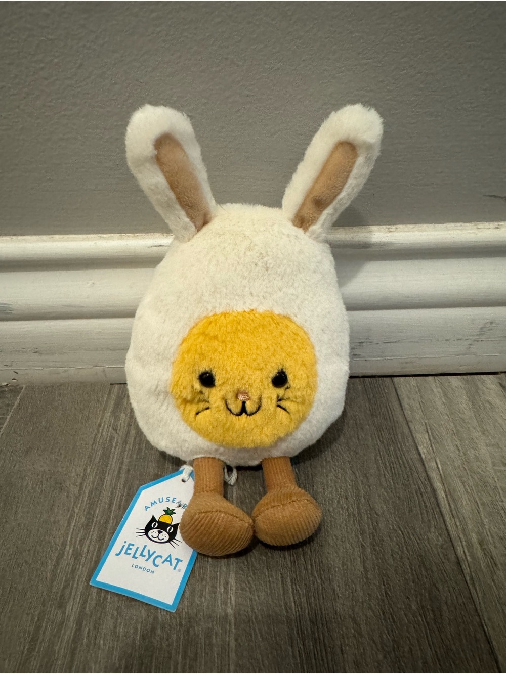 Jellycat Cream & Yellow Bunny Plush Easter edition